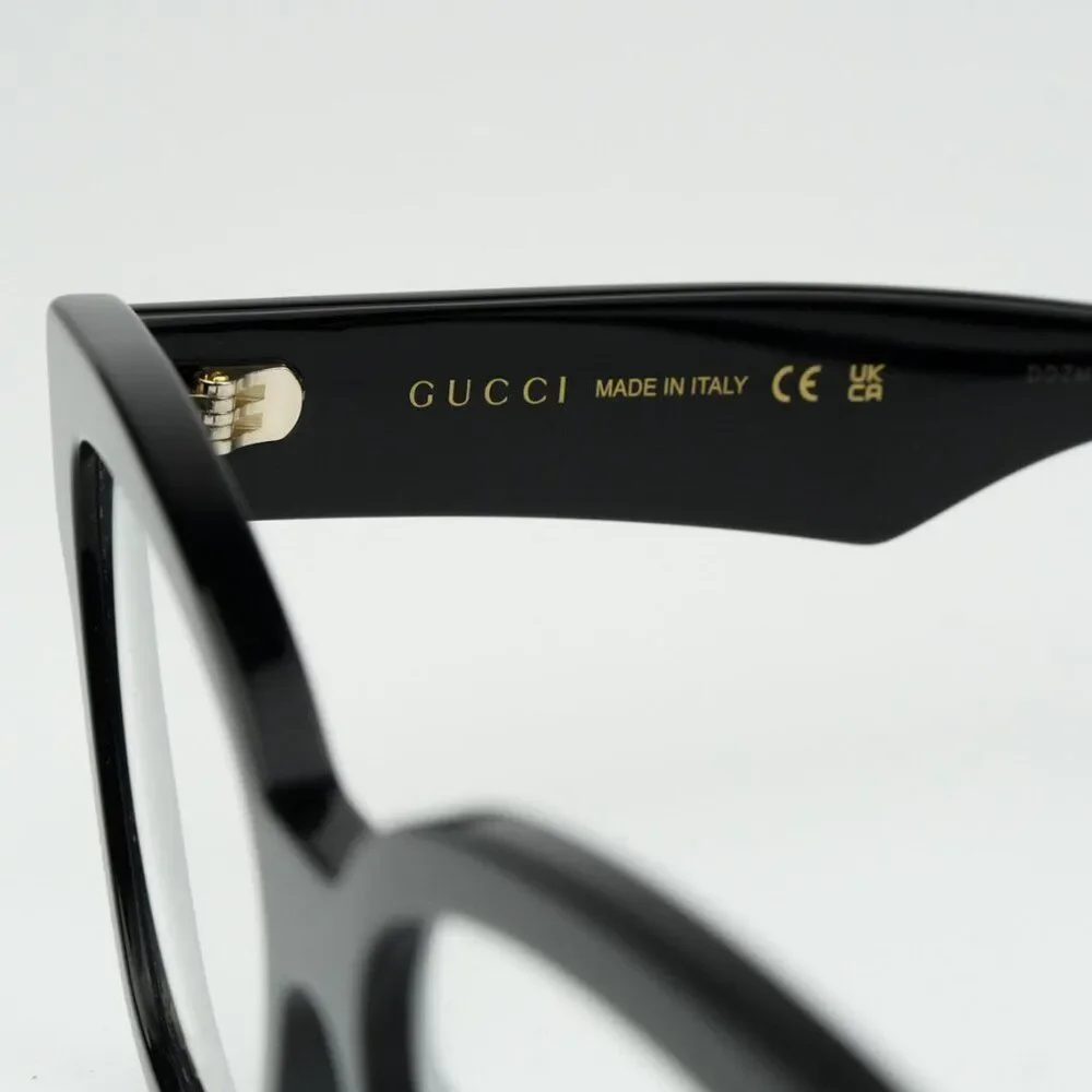 NEW Gucci GG1424O 005 Black Cat Eye Women Eyeglasses GG 1424O